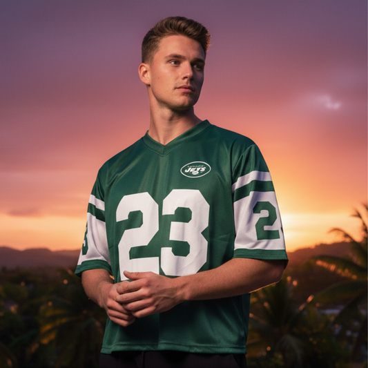 Green Boxy Fit Jersey